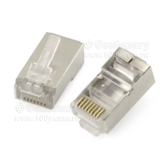 RJ45  STP PLUG 鐵殼 Cat.5e - 14353 產品圖片
