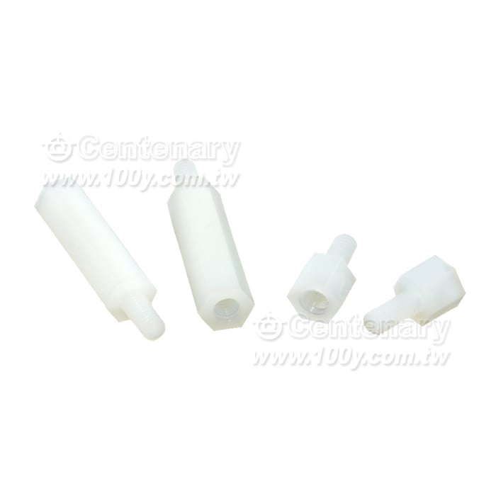 公/母塑膠隔間柱/21mm  (ROHS)