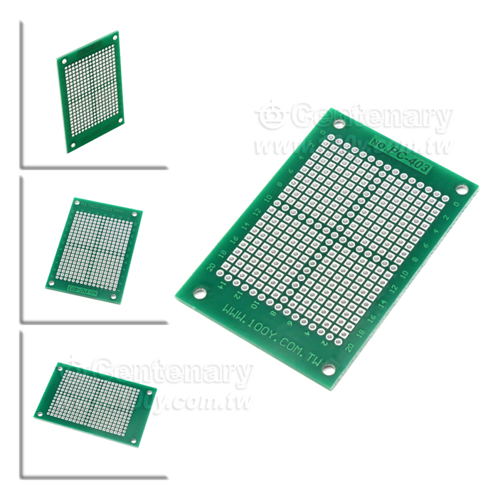 71*47mm Glass Fiber (FR-4) Strip Board-Matrix Board Double Side - 3778 Product Image