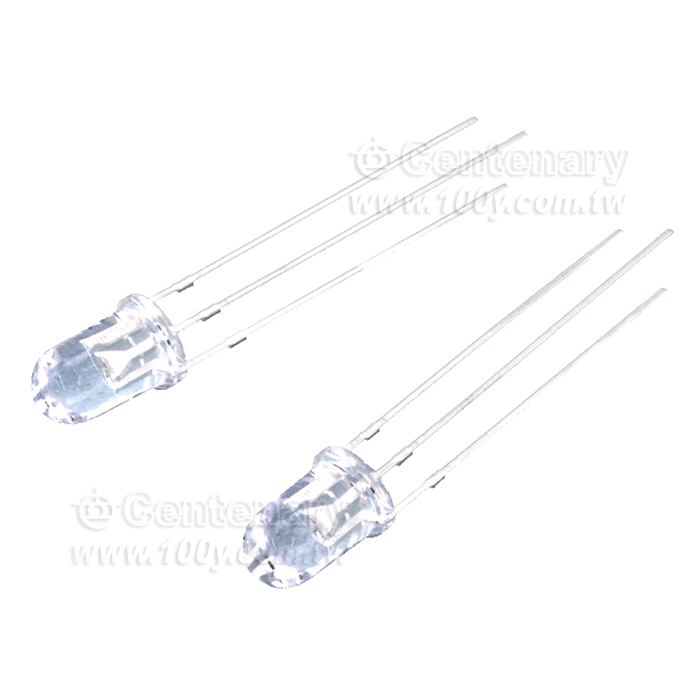3mm紅藍雙色LED，透明膠體，共陽 - 101792 產品圖片