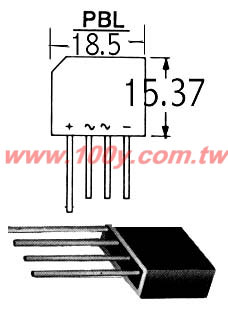 橋式整流器 800V4A無鉛