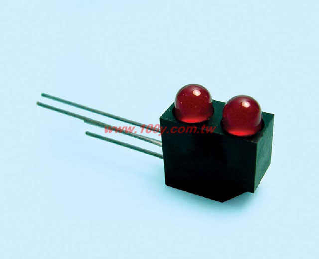 5mm雙LED含座子，綠發綠-綠光 - 102242 產品圖片