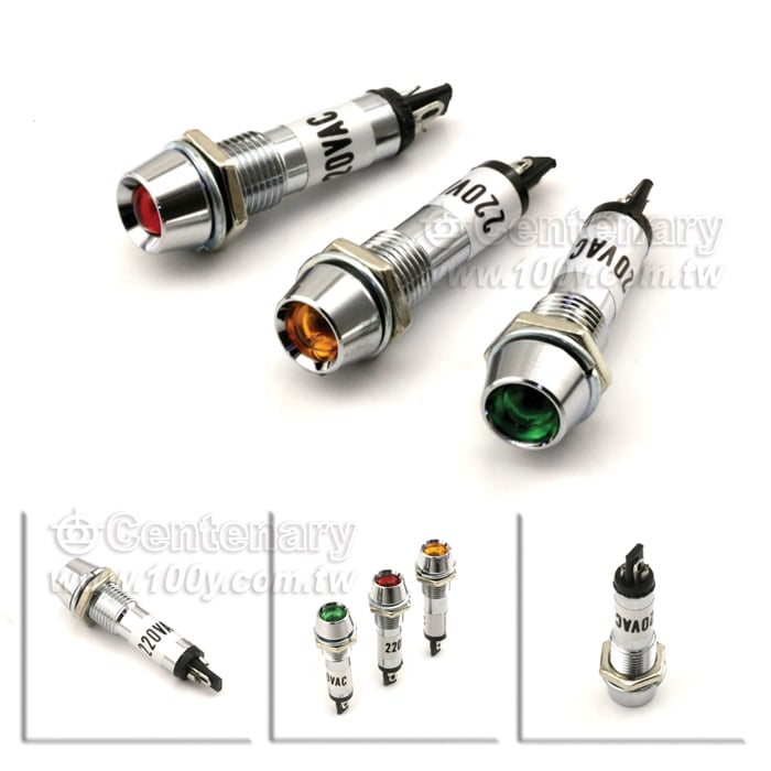 M8 綠色指示燈/110V - 8166 產品圖片