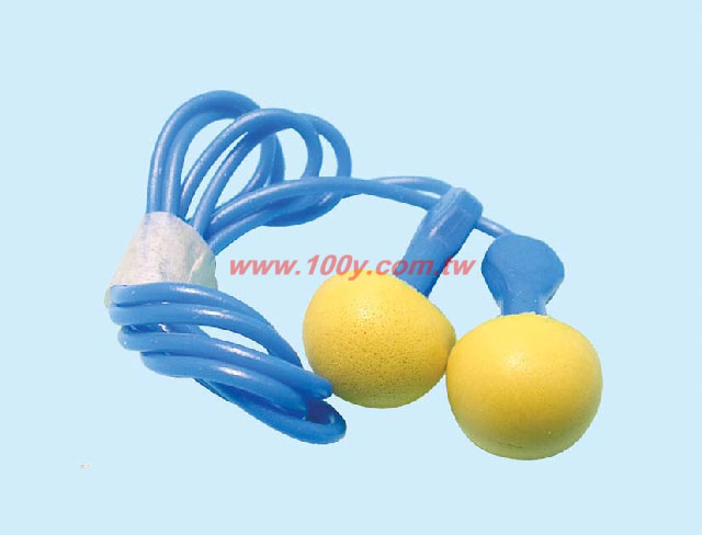 Earplugs with Assorted Color Grips & Cord