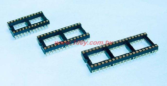 24P Machine Tooled Low Profile Gold Plated IC Sockets - 3324 Product Image