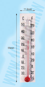 溫度計(紙卡)-小 L:55*W:12mm - 7978 產品圖片