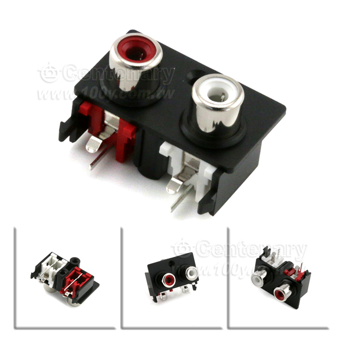 RCA JACK RCA   d.c. Power  Sockets- PCB Mounting