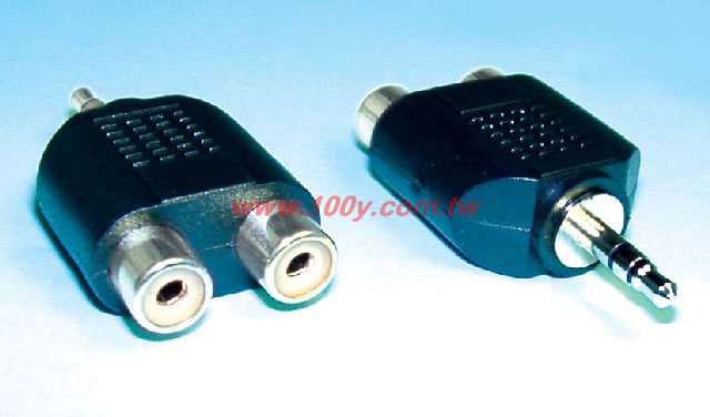 3.5mm ST  /2 RCA  Audio/Video Converters