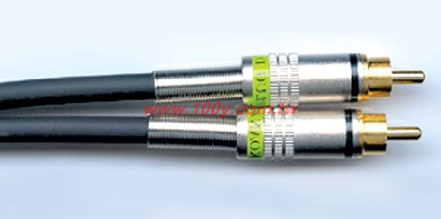 1+1 RCA Silver-Plated Audio/Video OFC Leads Line