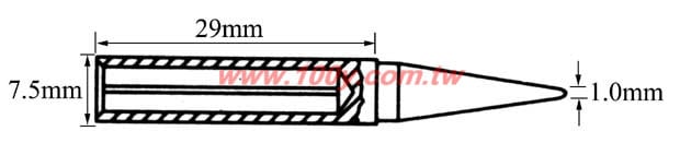 SA-570E用超尖烙鐵頭