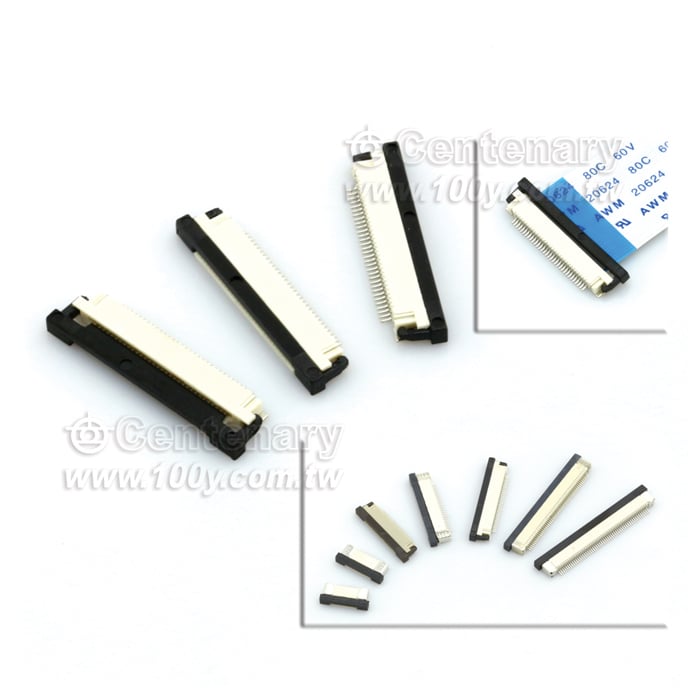 ZIF FPC P:1mm SMT Top Contact