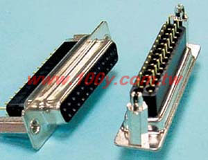 D-Subminiature 180° , PC Mount connctors (25Pins ) - 13161 Product Image