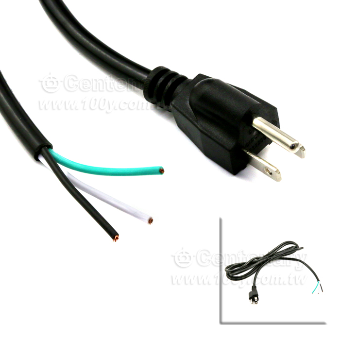 3P電源線(公)18AWG(0.75mm2) 10M