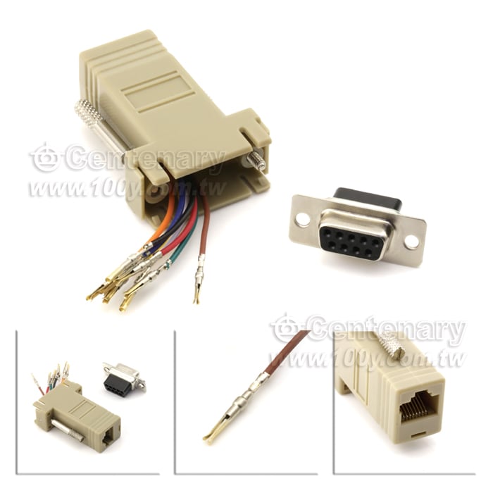 RJ-12  6P6C 轉 DB9 母 - 16467 產品圖片