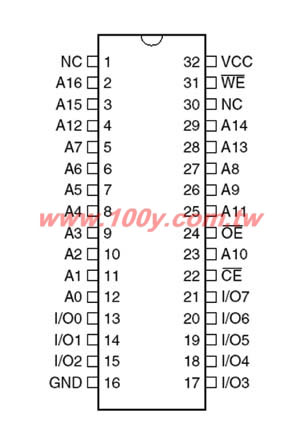 1-megabit (128Kx8) 5-volt Onoy Flash Memory - 16609 Product Image