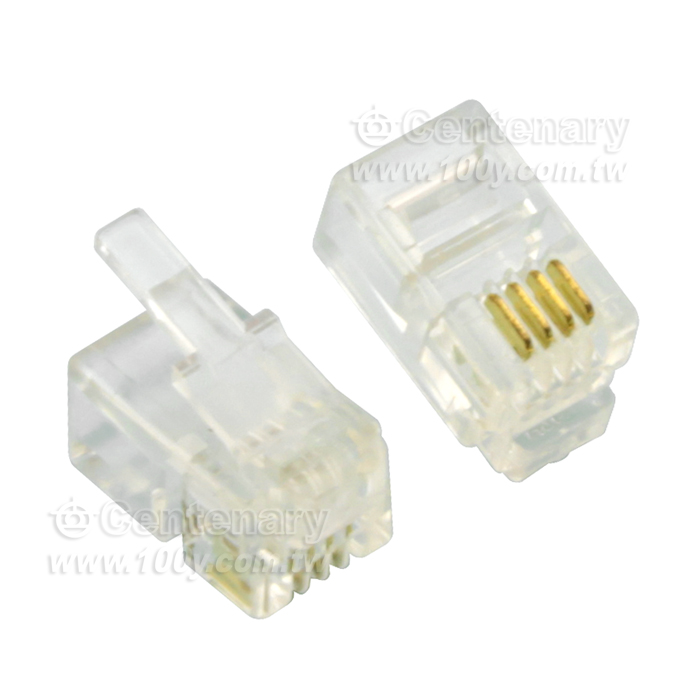RJ11 電話頭  4P4C - 16642 產品圖片