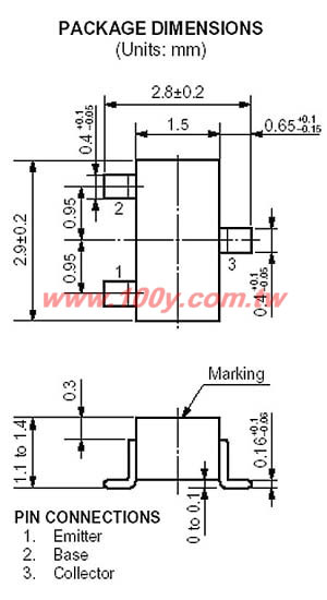 NPN 12Vceo 100mA - 45373 產品圖片