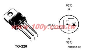 3P/TO-220AB (ROHS) N-Ch. 500V/8A - 36451 產品圖片