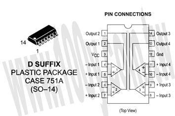 類比比較器  SOIC/14P