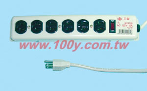 3P*6 AC Power Strips  15Ft. - 20600 Product Image