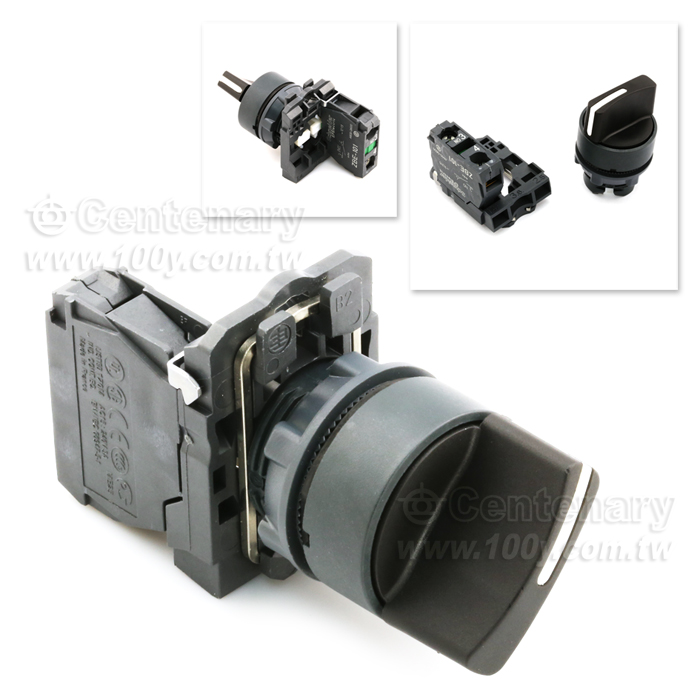 Schneider_黑色選擇開關 22mm - 61758 產品圖片