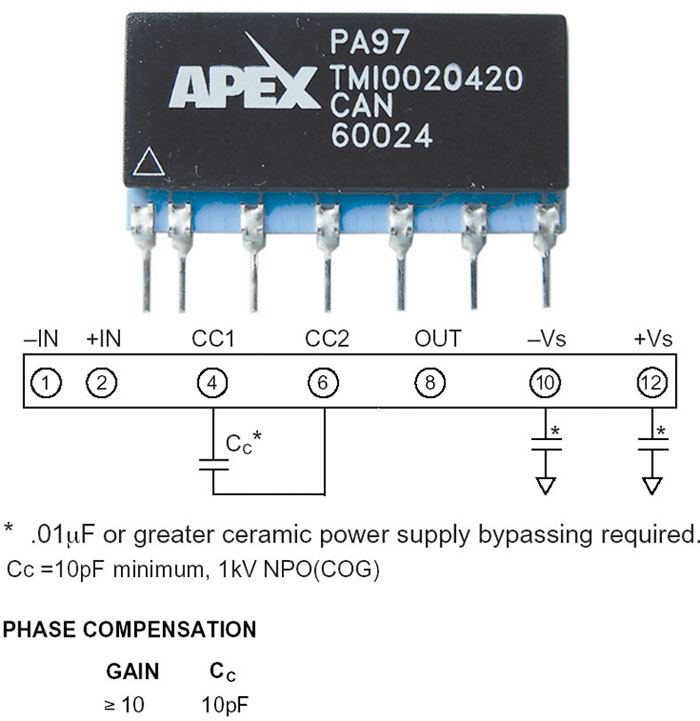 High Volt. Power OP Amp. - 19883 Product Image