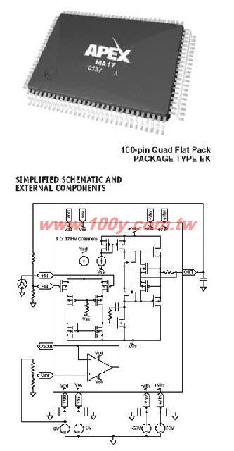 17-Ch. High Volt. Power OP Amp. - 19945 Product Image