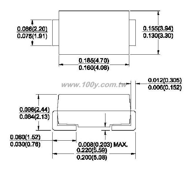 DO-214AA  400V 150nS - 24166 產品圖片