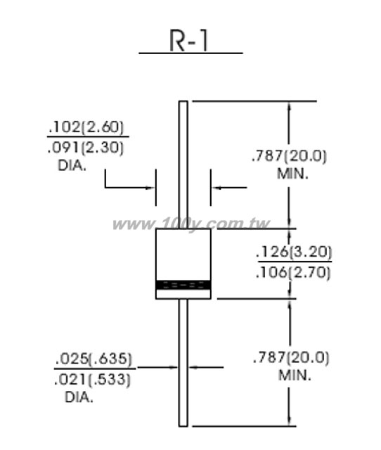 1.0AMP SILICON RECTIFIER - 24488 Product Image