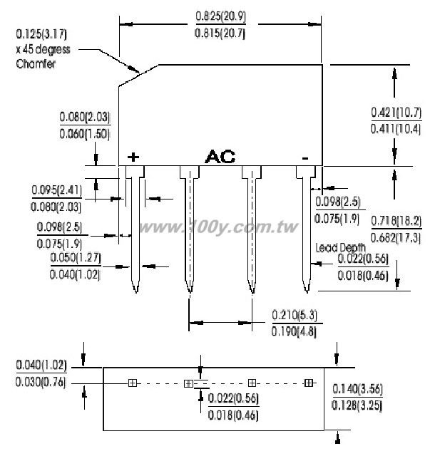 4P/GBL  600V