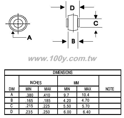 35A Button  800V - 26735 產品圖片