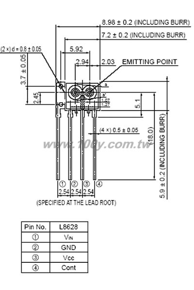 Transmitter photo IC - 27137 產品圖片