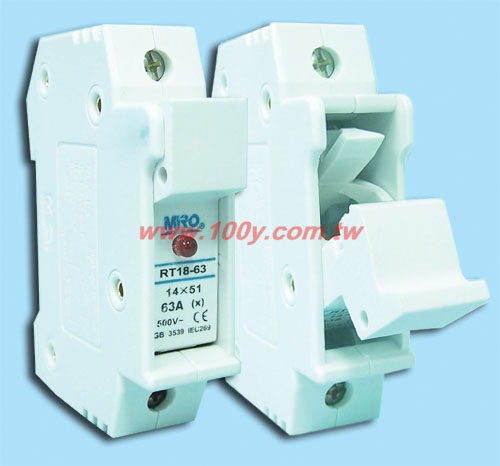 Rail- Fuse Holder Φ10*38 NO LED Light - 39363 Product Image