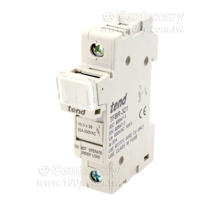 Fuse Holder For:10*38mm Fuses - 28381 Product Image