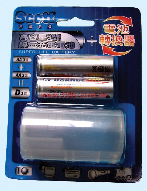 D 轉換 AA電池盒 - 28832 產品圖片