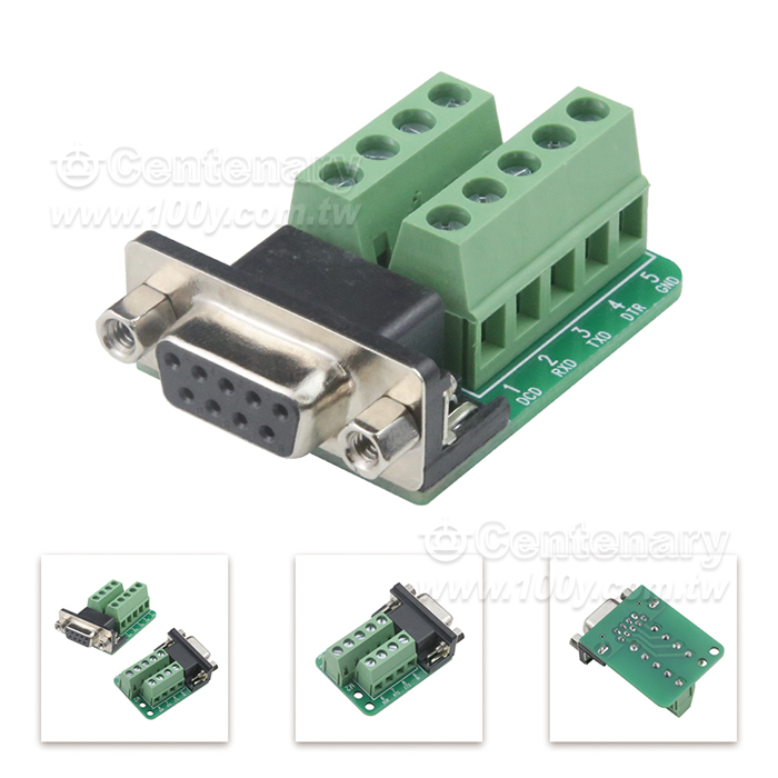 DB9 Female Transfer Terminal Module/ Nut - 104470 Product Image