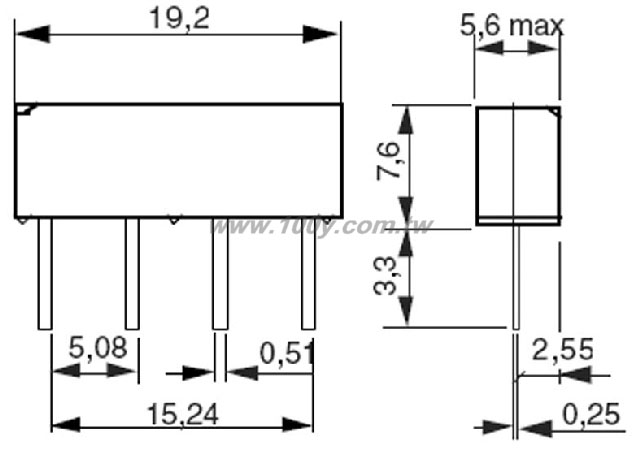 1NO COIL:5Vdc