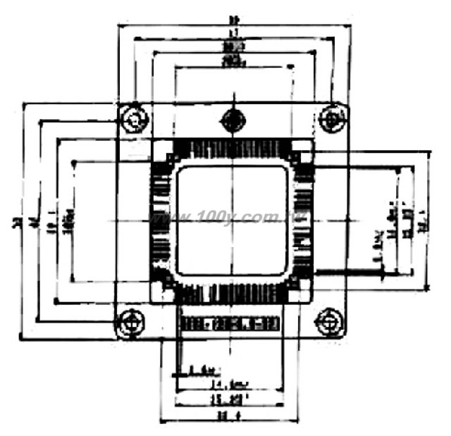 PCB FOR IC51-1284-976-2 - 19511 Product Image