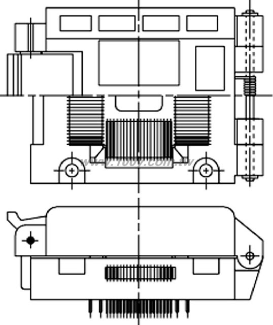 FQP-208P Test Socket - 10803 Product Image