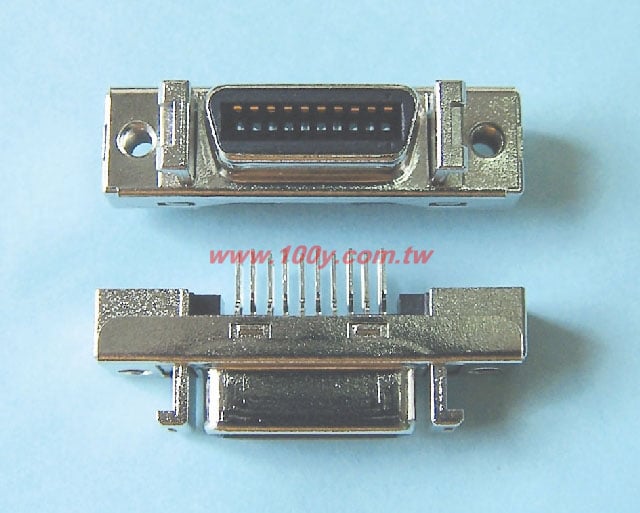 3M_MDR Boardmount Thru Hole Vertical Receptacle