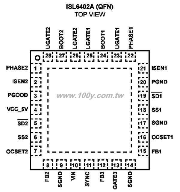 1.4MHz Dual, 180° Out-of-Phase, Step-Down PWM and Single Linear Controller - 16703 Product Image