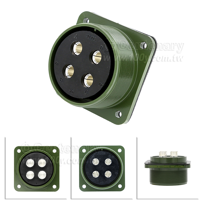 4P母端械外插座110A 900Vac - 40426 產品圖片