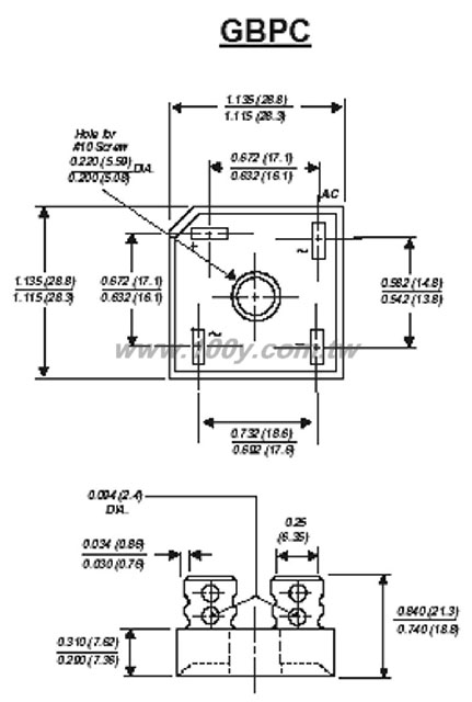 BRIDGE RECTIFIER - 33166 產品圖片