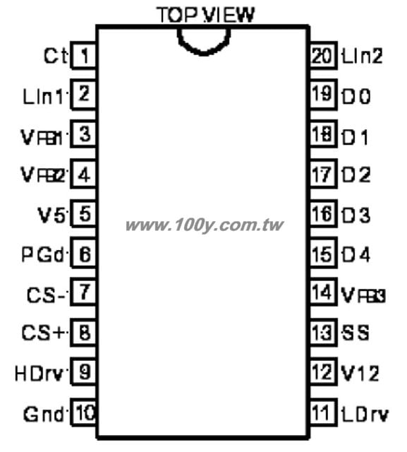20-Pin Plastic SOIC - 34396 產品圖片