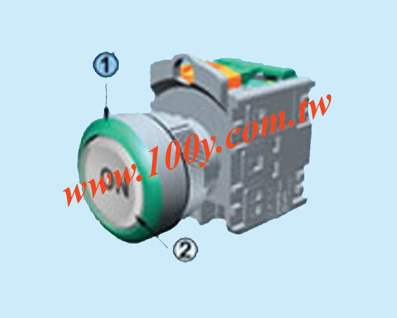 φ25 2a2b(NO/NC)復歸-黃 - 39384 產品圖片