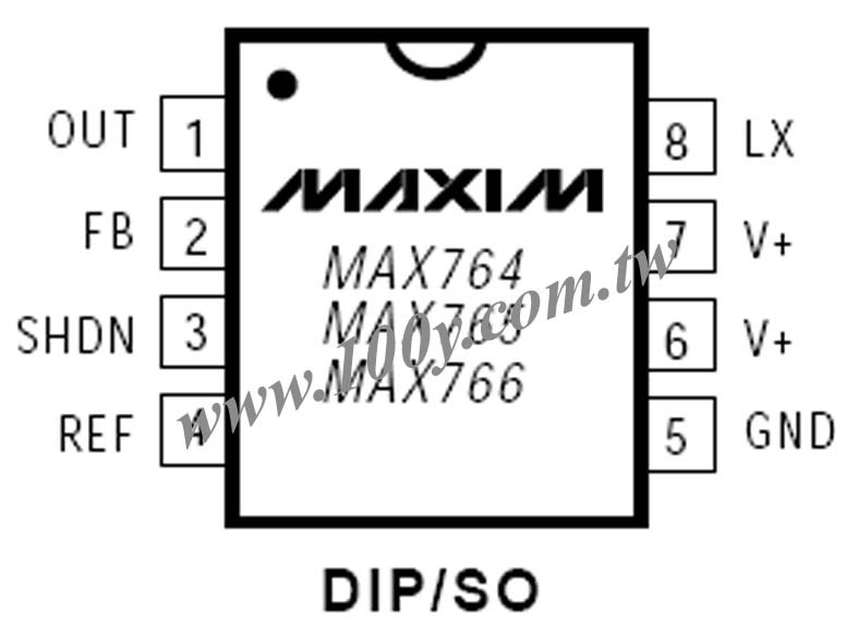 -5V/-12V/-15V or Adjustable, High-Efficiency, Low IQ DC-DC Inverter - 39644 Product Image