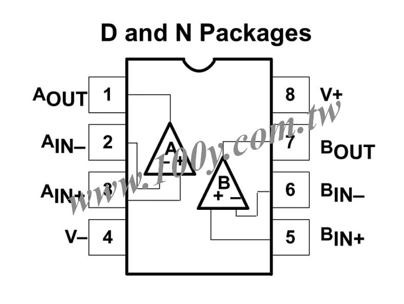 Dual general-purpose operational amplifier