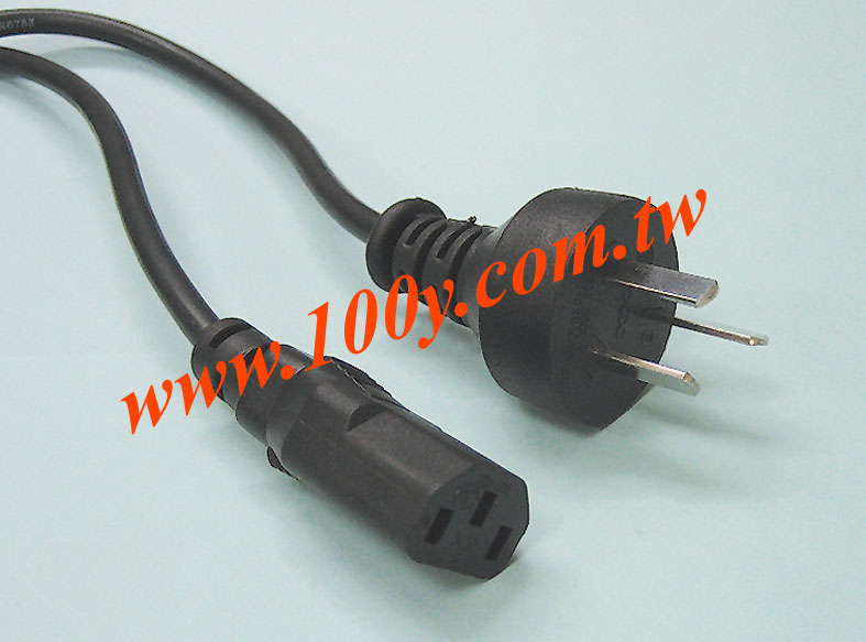 3P 18AWG(0.75mm2) Computer Power Cord - 35804 Product Image