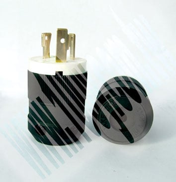 美規接線工業插頭三極公頭30A 125V - 41180 產品圖片