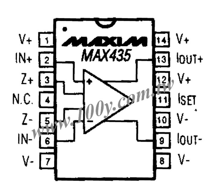 250MHz Wideband Transconductance Amplifier with Differential Output - 42800 Product Image